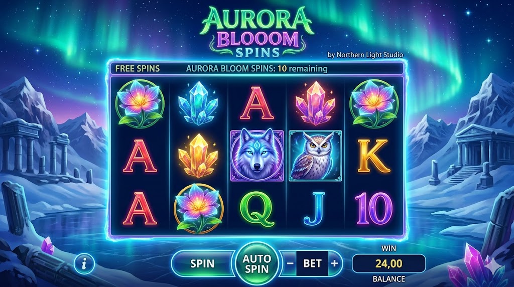 Aurora Bloom Spins: Slot Estetika Tinggi dengan Sistem Cascading yang Mengubah Cara Menang