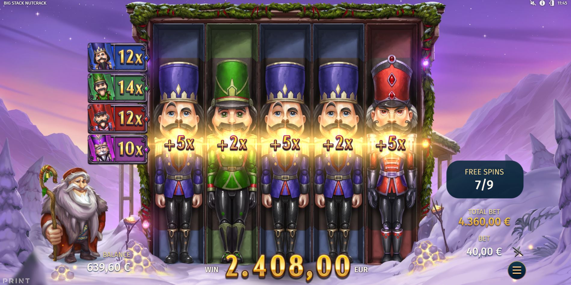 Big Stack Nutcrack, Slot Gacor 2026 Bertema Christmas dari Print Studios dengan Multiplier x100 dan Maxwin 20.000x