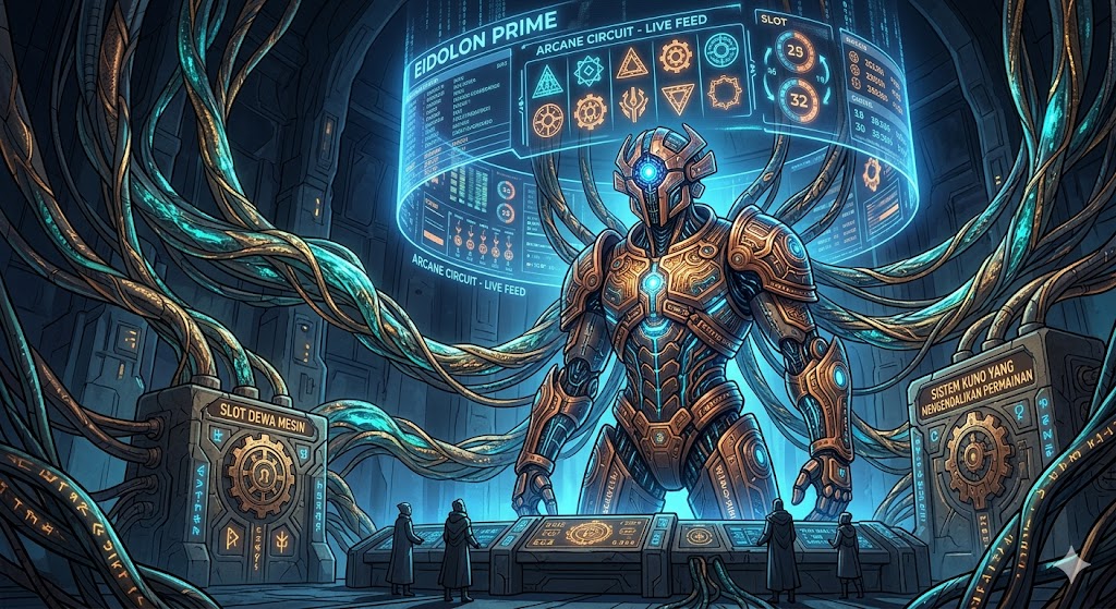 Eidolon Prime: Slot Dewa Mesin dari Arcane Circuit dengan Sistem Kuno yang Mengendalikan Permainan
